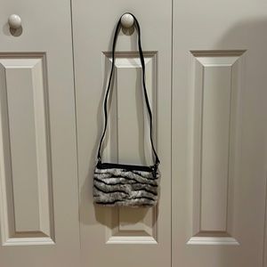 Juicy Couture zebra motif faux fur